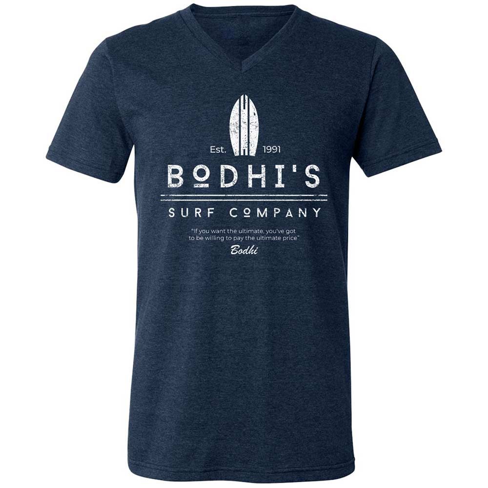 Unisex V-Neck T-Shirt - WQGQXWLG - Heather Navy - 3