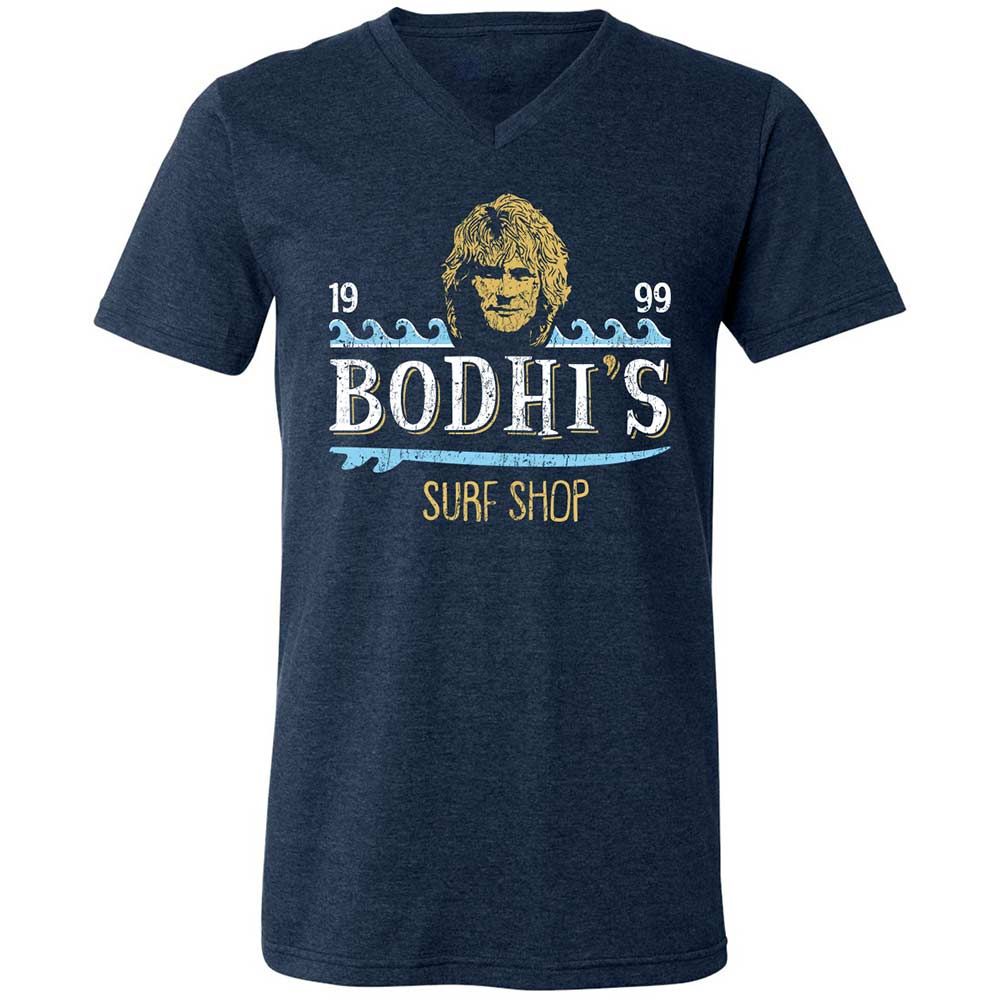 Unisex V-Neck T-Shirt - 1MEY3HEL - Heather Navy - 3