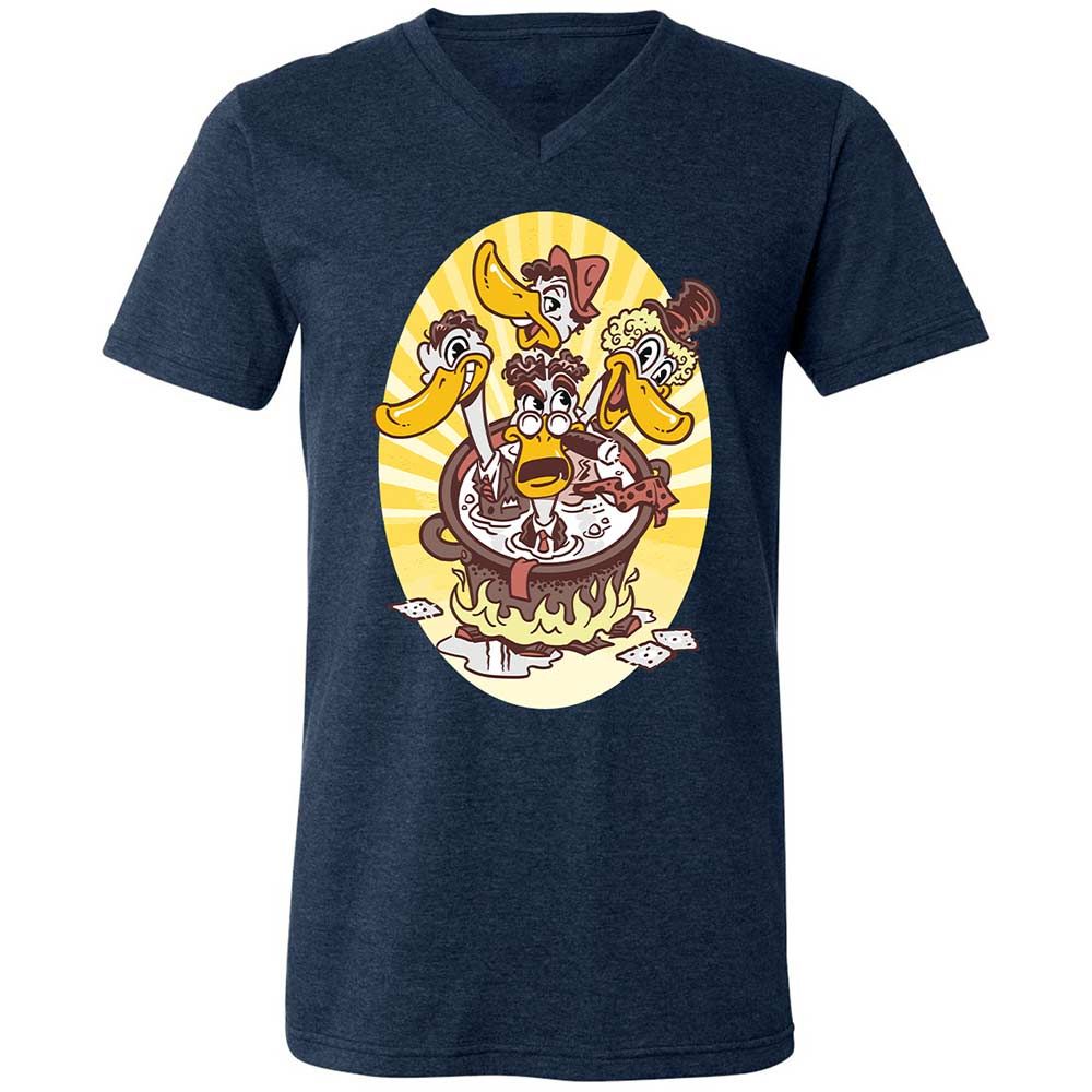 The Duck Brothers Soup - Heather Navy - 3