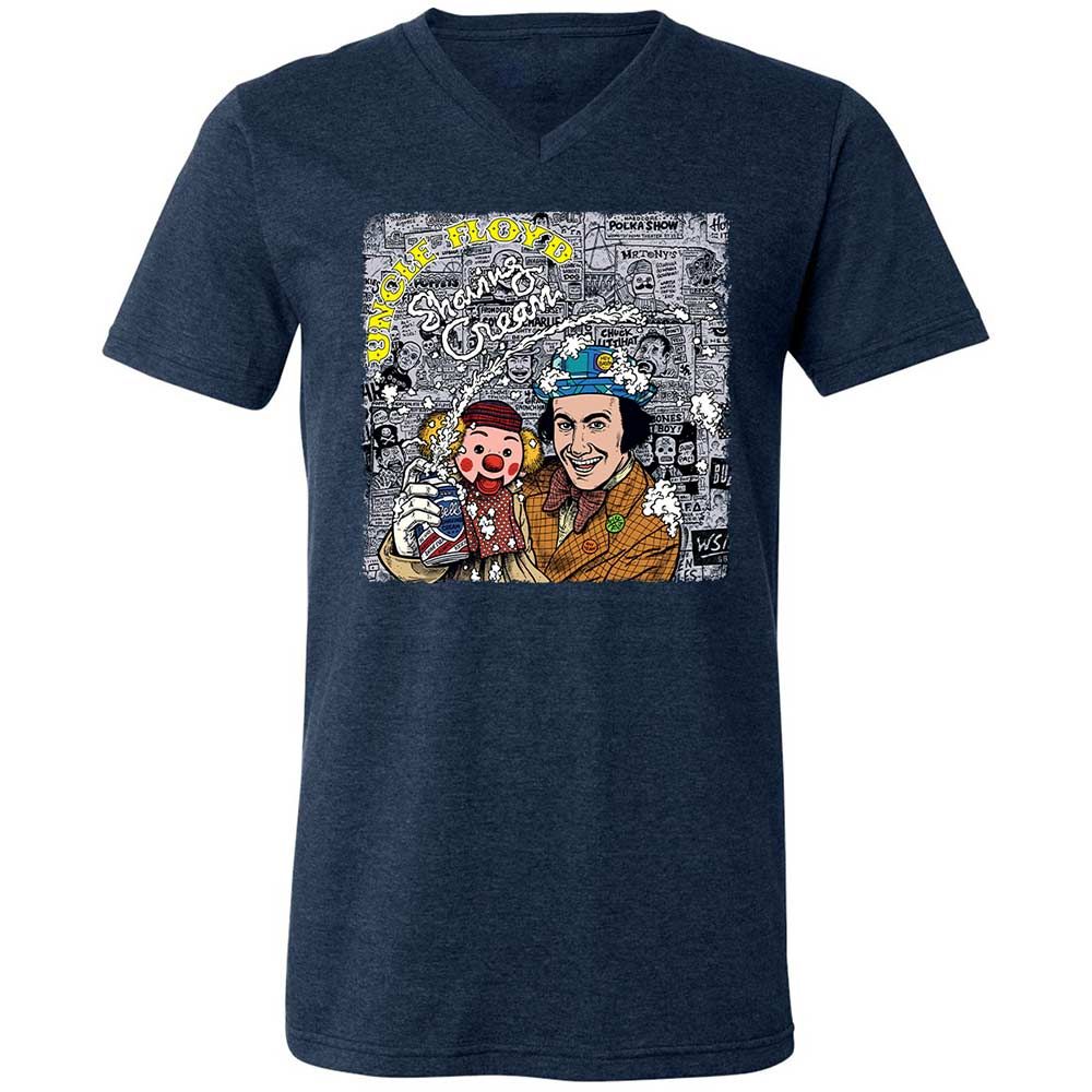 Unisex V-Neck T-Shirt - 2QD4VTBH - Heather Navy - 3