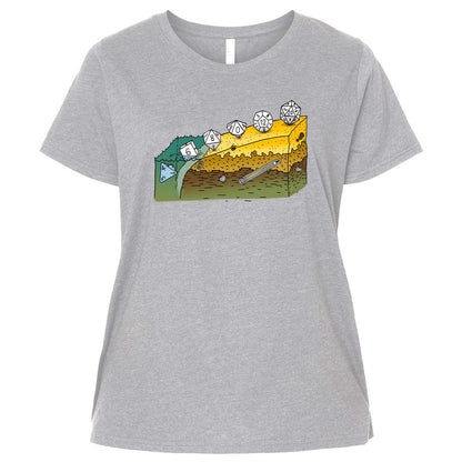 Ladies Curvy Jersey - FPTUV1JQ - Heather - 3