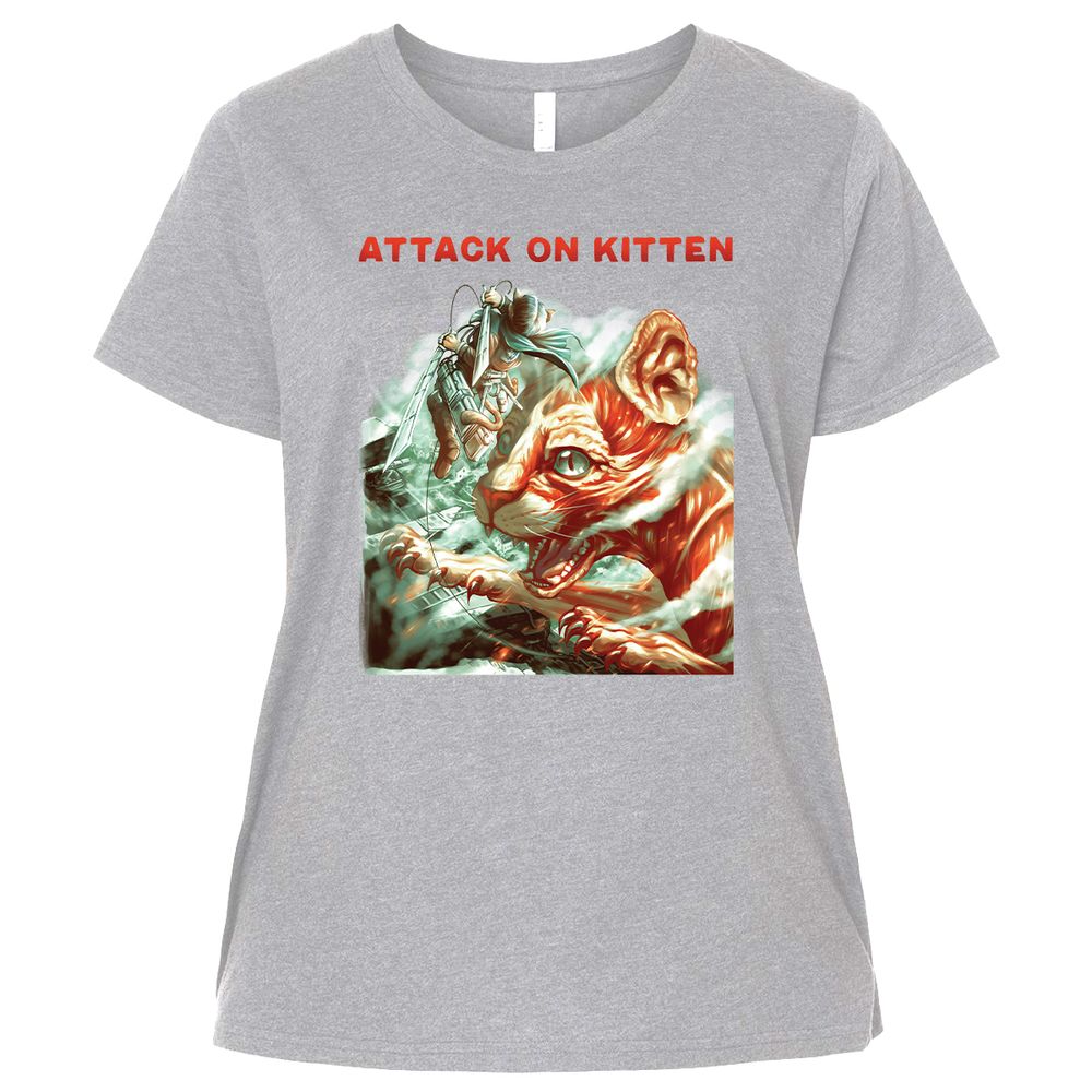 Ladies Curvy Jersey - 98F14LWH - Heather - 3