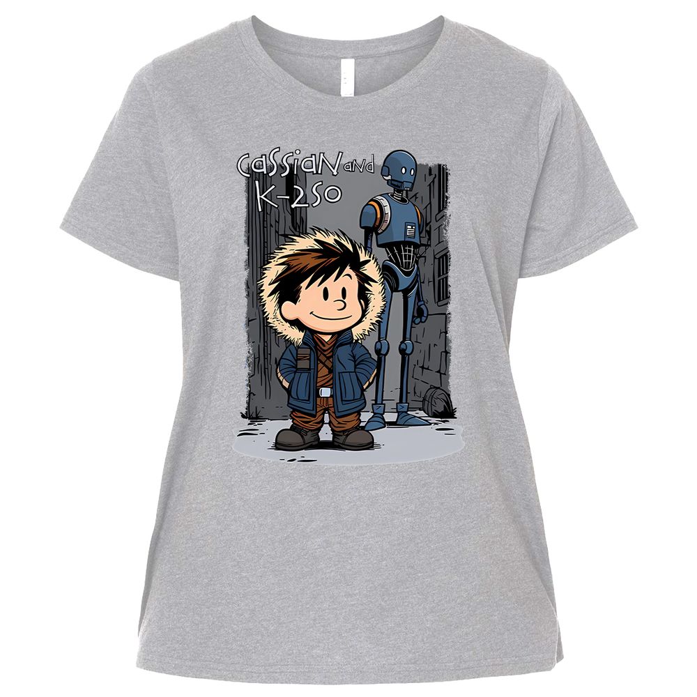 Ladies Curvy Jersey - RURYCZ3S - Heather - 3