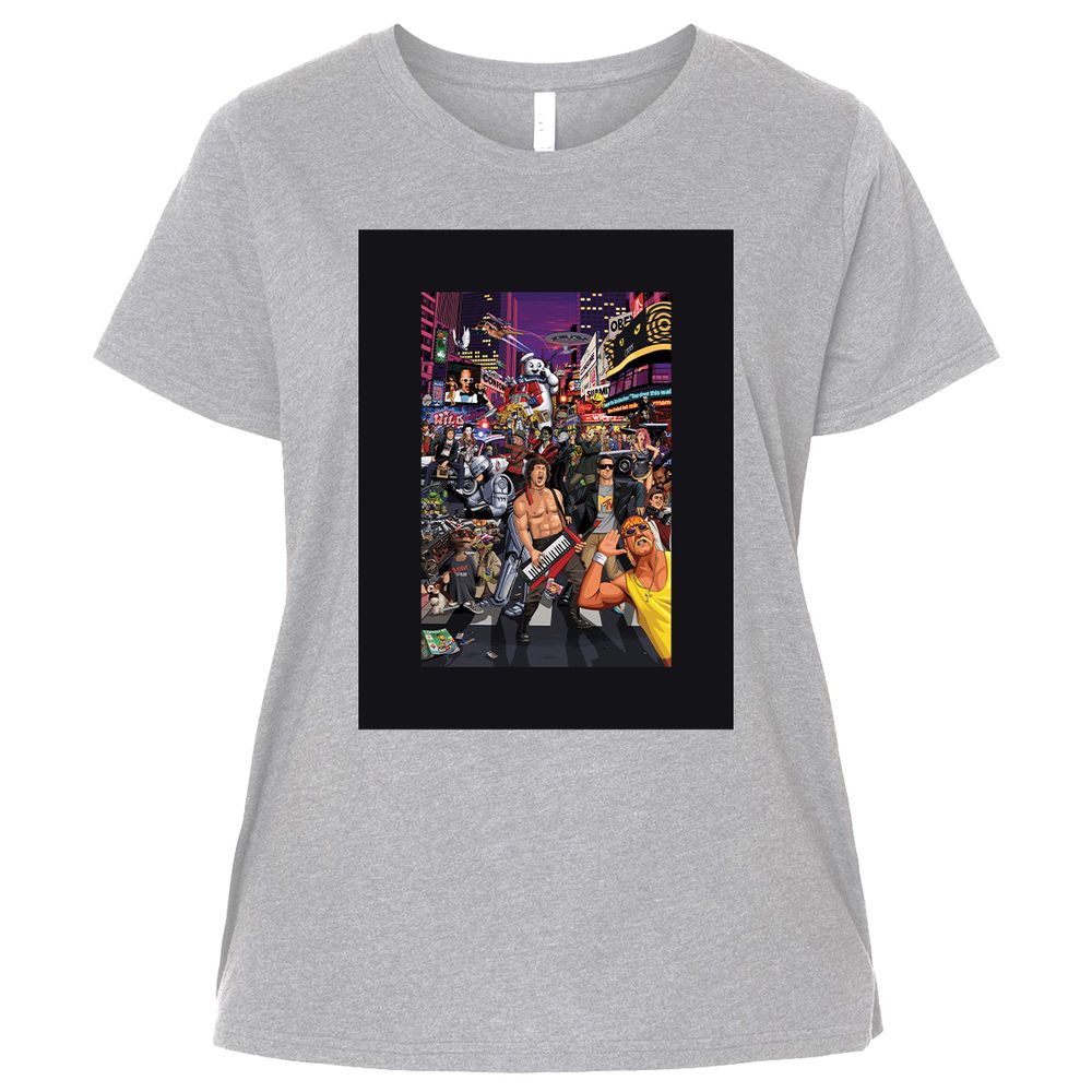 Ladies Curvy Jersey - Q9Z57QSZ - Heather - 3