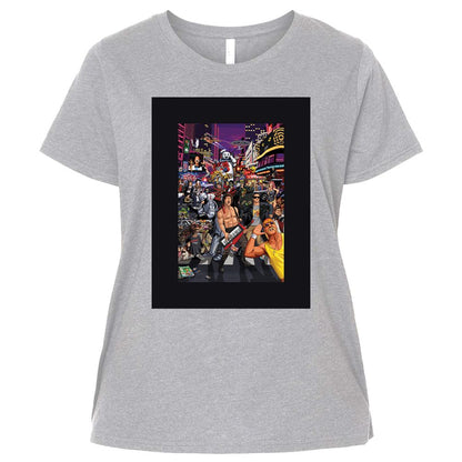 Ladies Curvy Jersey - Q9Z57QSZ - Heather - 3