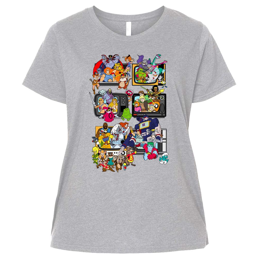 Ladies Curvy Jersey - 6A4FBN7Q - Heather - 3