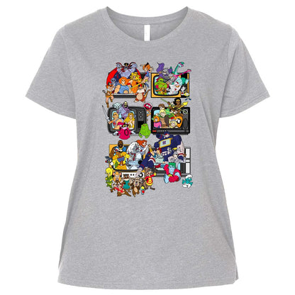 Ladies Curvy Jersey - 6A4FBN7Q - Heather - 3