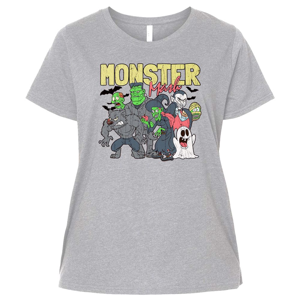 Ladies Curvy Jersey - JNA52AHL - Heather - 3