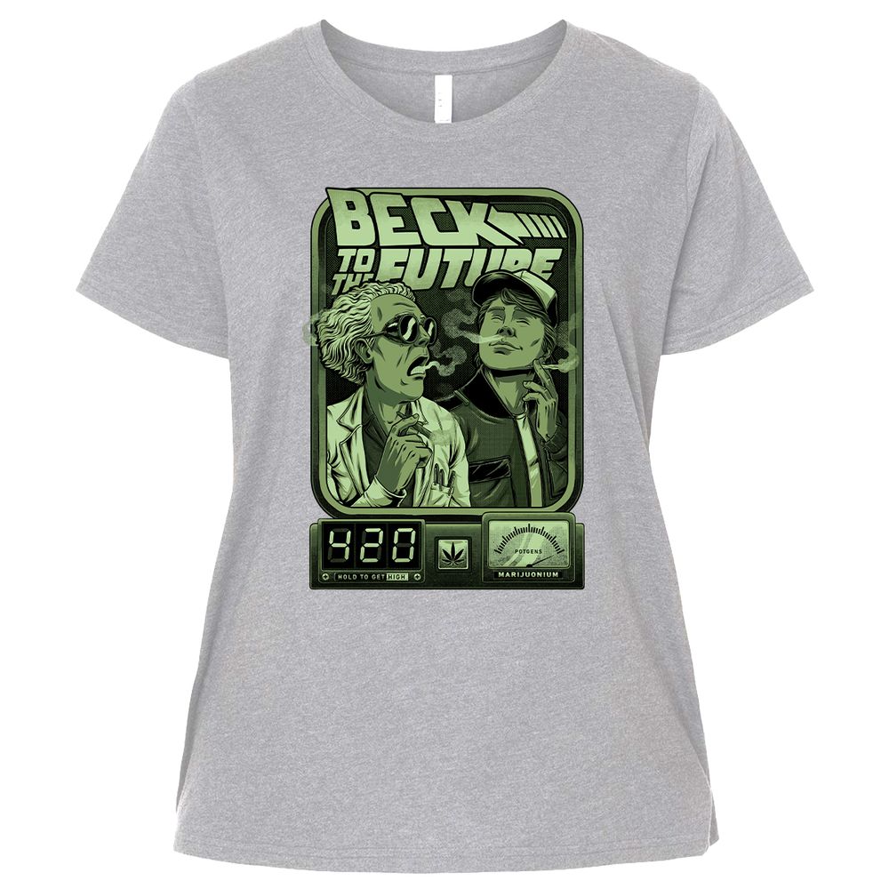 Ladies Curvy Jersey - KNYV49UX - Heather - 3