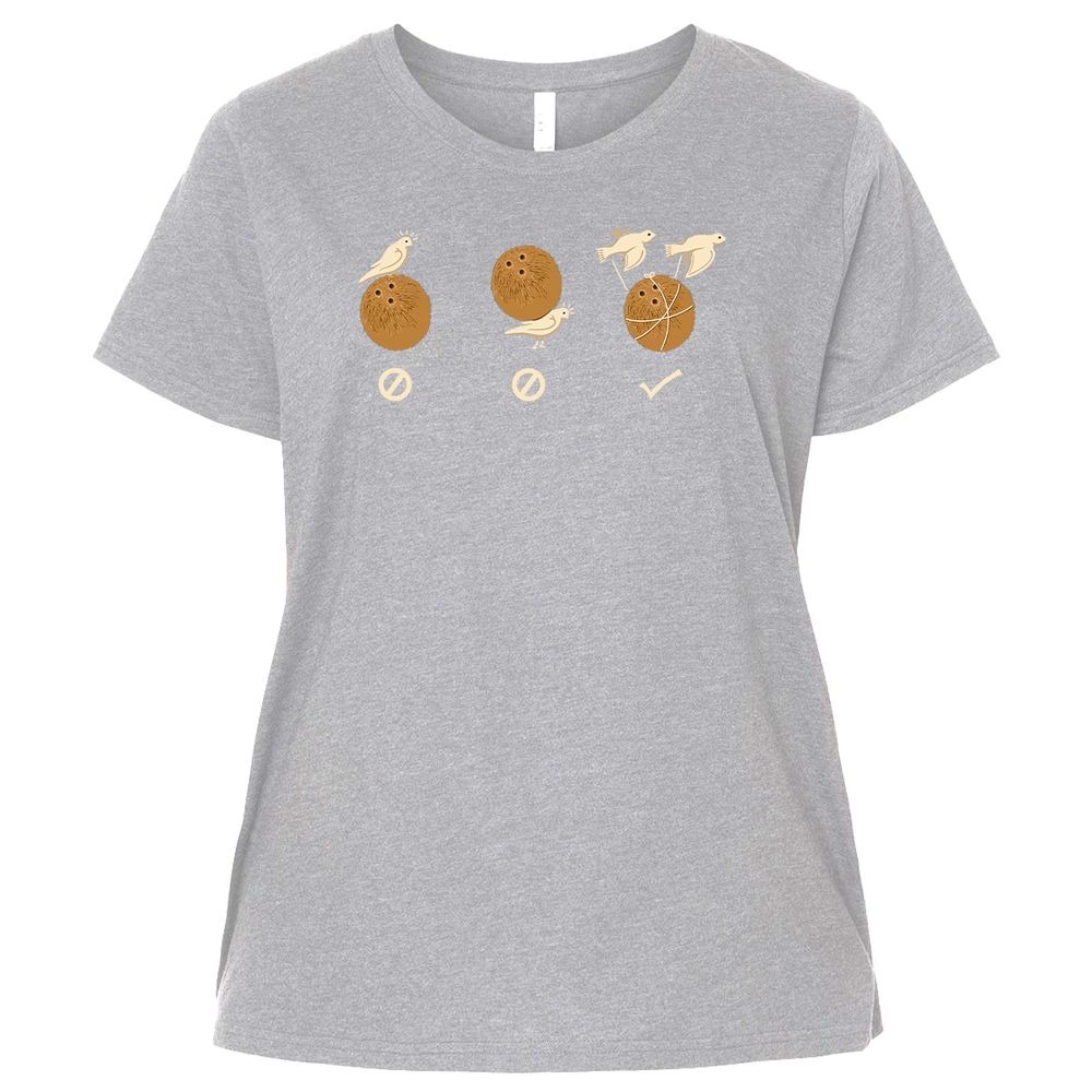 Ladies Curvy Jersey - 7VULF7S6 - Heather - 3