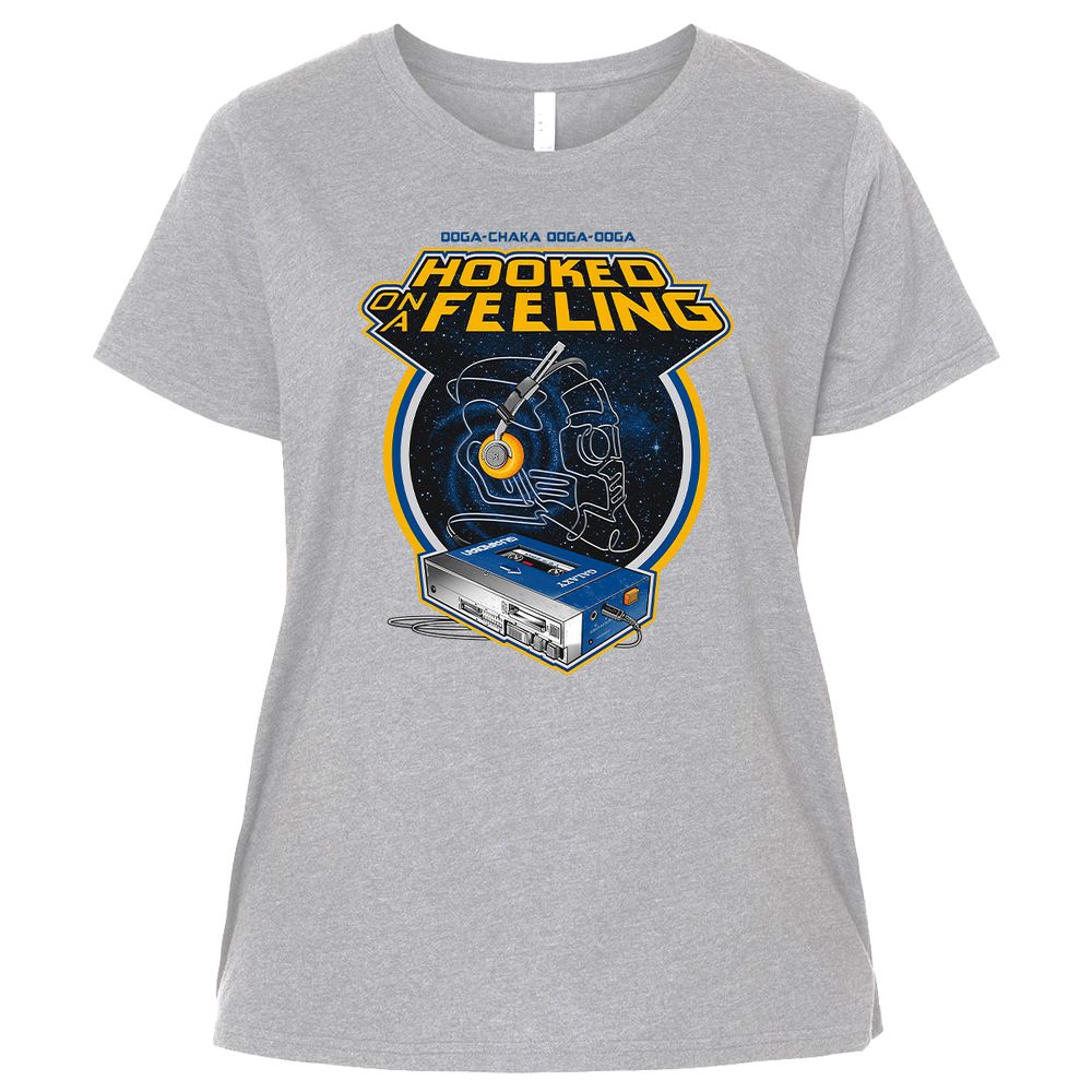 Ladies Curvy Jersey - BU5X6MQX - Heather - 3