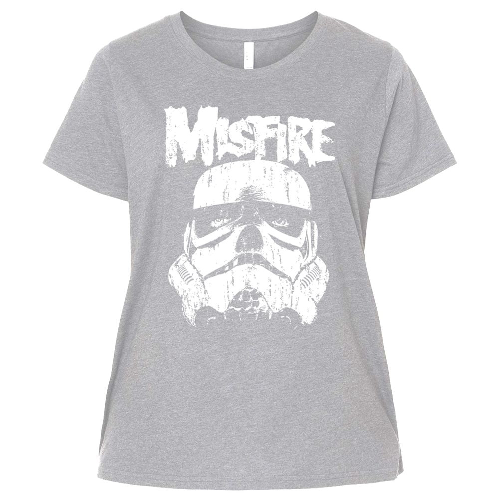 Ladies Curvy Jersey - 4BJM69W6 - Heather - 3