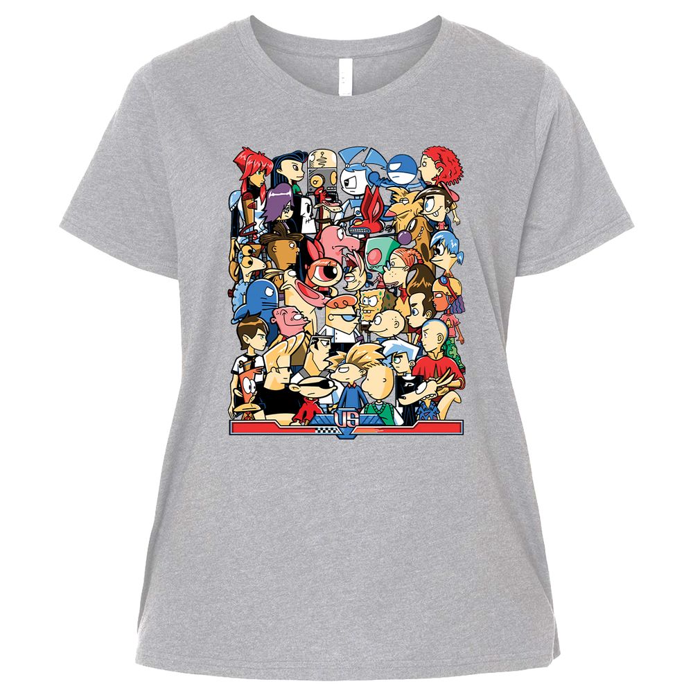 Ladies Curvy Jersey - A7A2ZN65 - Heather - 3