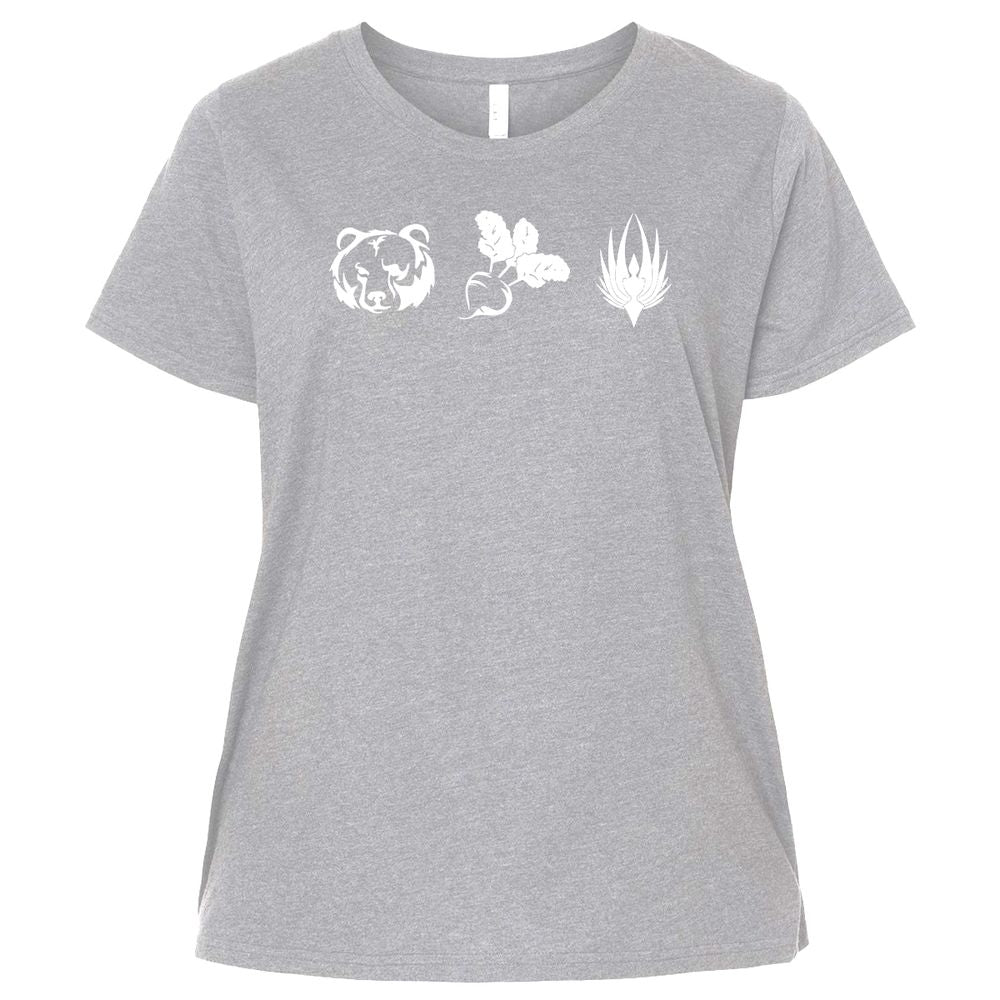 Ladies Curvy Jersey - 14D3NFDK - Heather - 3