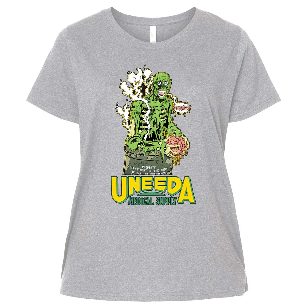 Ladies Curvy Jersey - QUF2J16R - Heather - 3