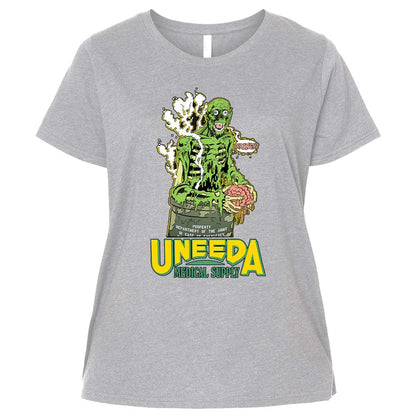 Ladies Curvy Jersey - QUF2J16R - Heather - 3