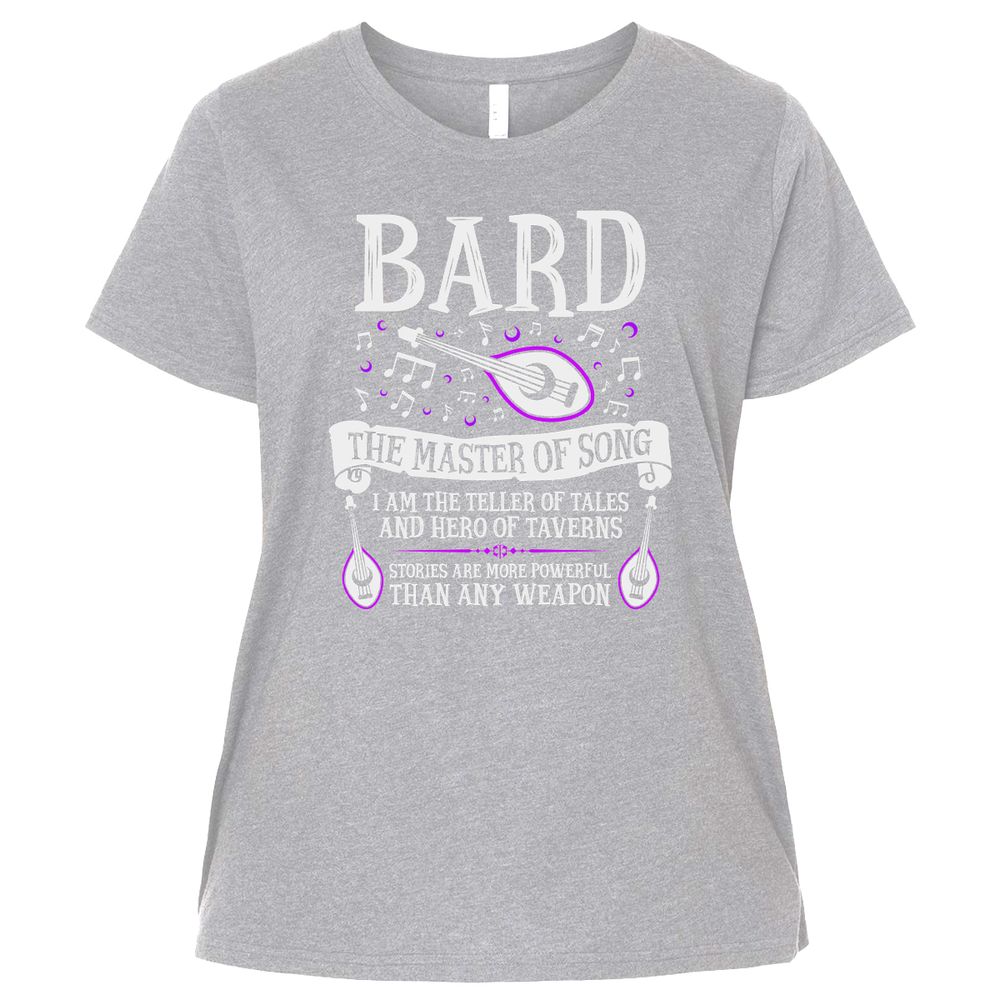 Ladies Curvy Jersey - V61EKGH9 - Heather - 3