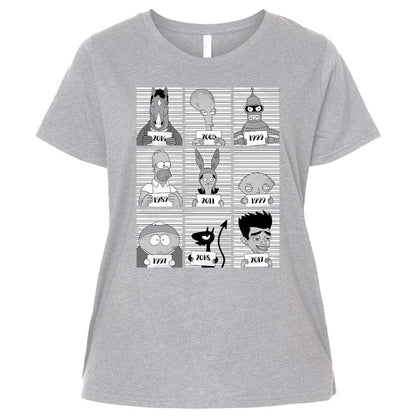 Ladies Curvy Jersey - 3JNDMLU2 - Heather - 3