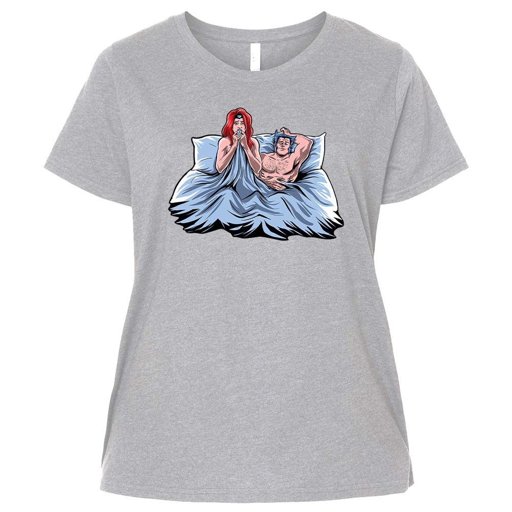 Ladies Curvy Jersey - B7CMRHCU - Heather - 3