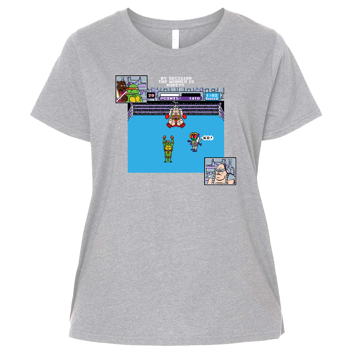 Ladies Curvy Jersey - 2AN57TXG - Heather - 3