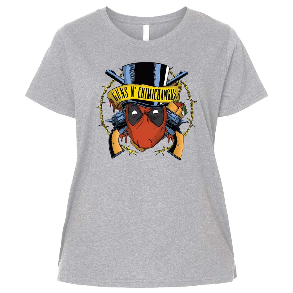 Ladies Curvy Jersey - YQV3Y9JP - Heather - 3