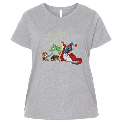 Ladies Curvy Jersey - D6PQ57FV - Heather - 3