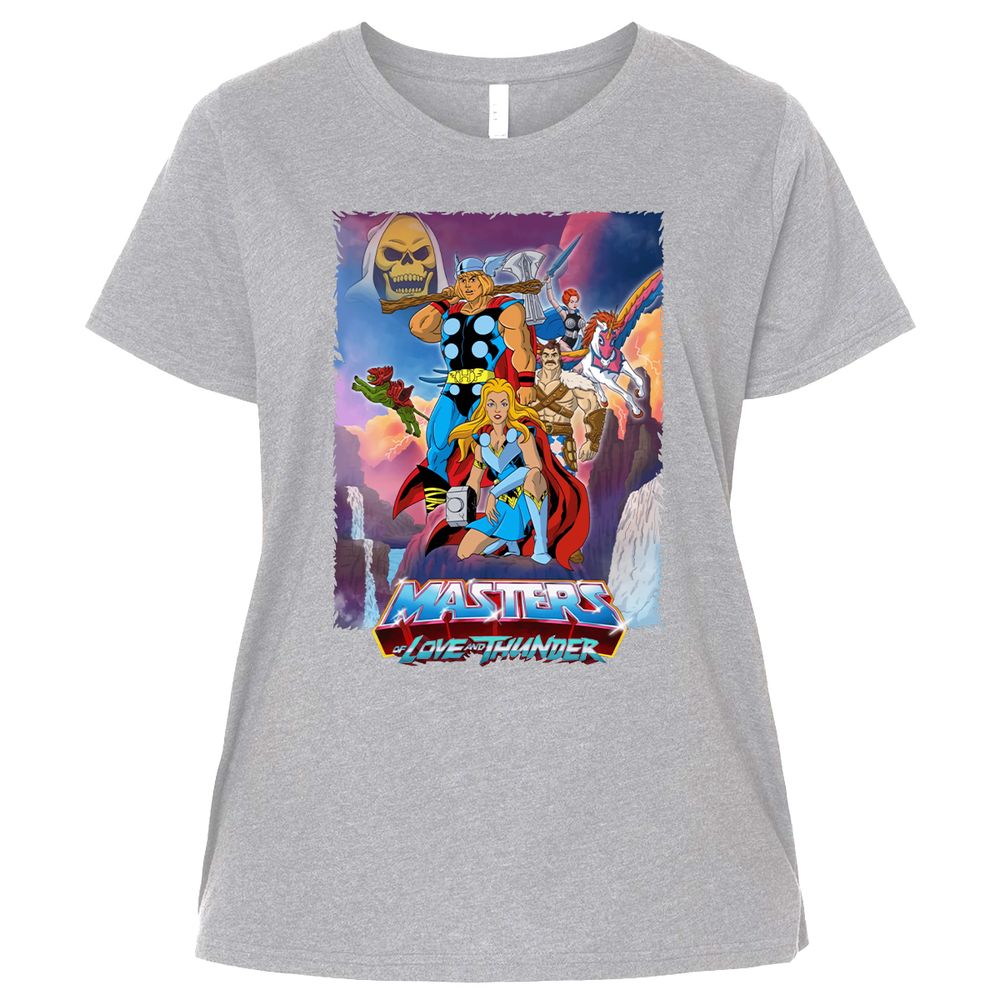 Ladies Curvy Jersey - 9GNTB4T1 - Heather - 3