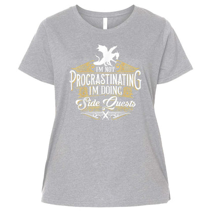 Ladies Curvy Jersey - GCGC33ZK - Heather - 3