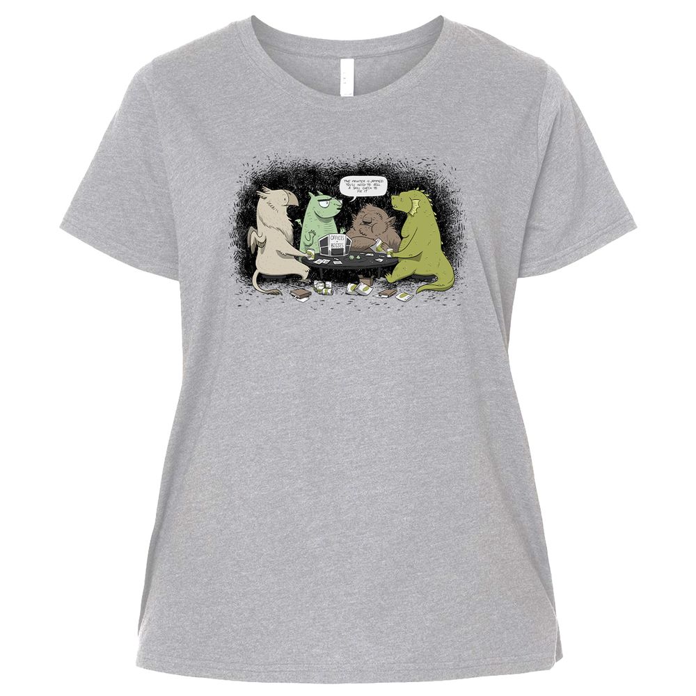 Ladies Curvy Jersey - BF8GTDBY - Heather - 3