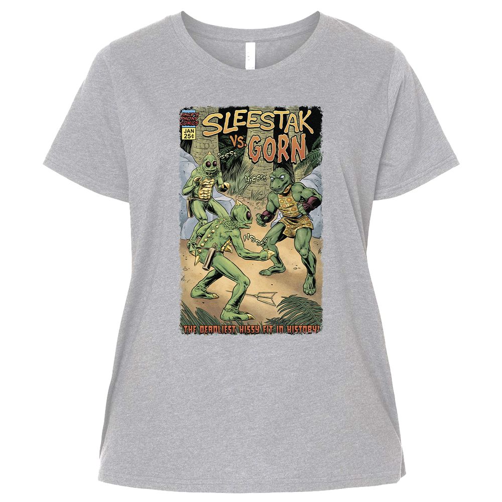 Ladies Curvy Jersey - VVV4W2DB - Heather - 3