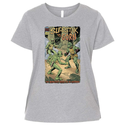 Ladies Curvy Jersey - VVV4W2DB - Heather - 3