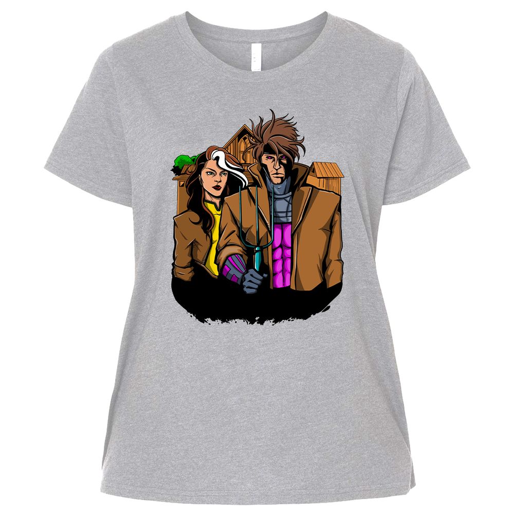 Ladies Curvy Jersey - 8GMZQDUJ - Heather - 3