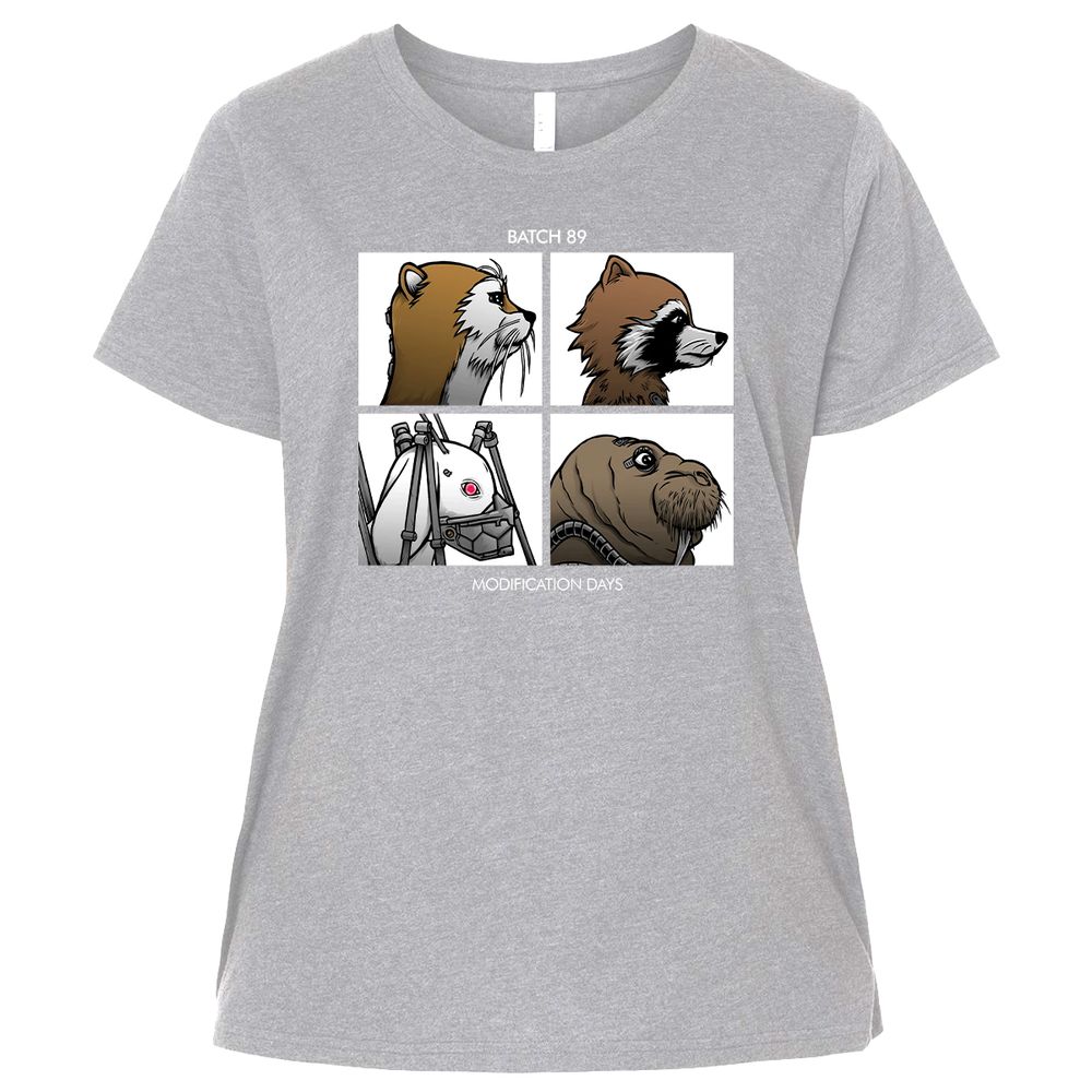 Ladies Curvy Jersey - QEYFZ5SB - Heather - 3