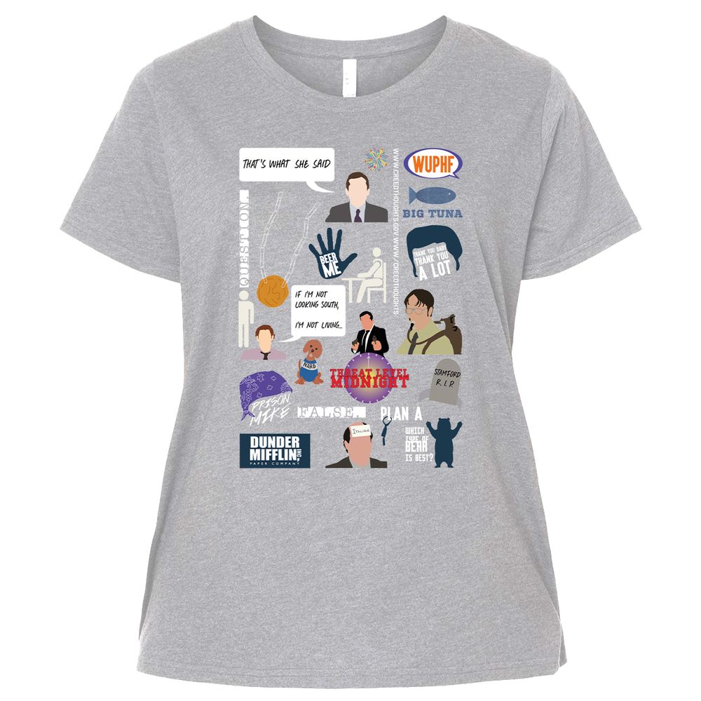 Ladies Curvy Jersey - HDEHQRV9 - Heather - 3