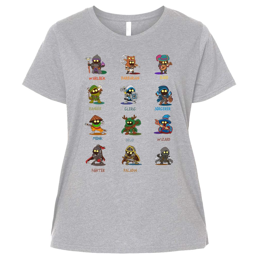 Ladies Curvy Jersey - PZMY6H8Q - Heather - 3