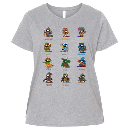 Ladies Curvy Jersey - PZMY6H8Q - Heather - 3