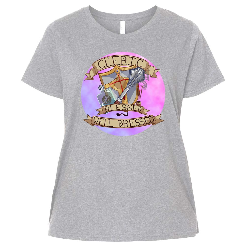 Ladies Curvy Jersey - LMTM3CBY - Heather - 3