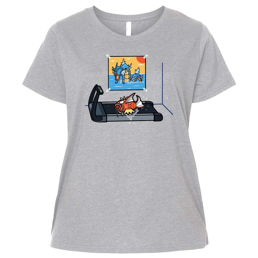 Ladies Curvy Jersey - XRCQ44G8 - Heather - 3