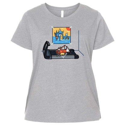 Ladies Curvy Jersey - XRCQ44G8 - Heather - 3