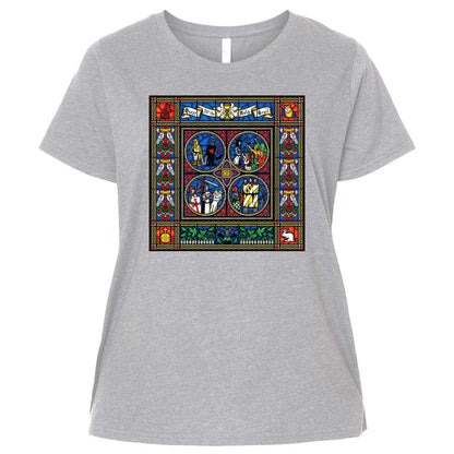 Ladies Curvy Jersey - 596RW5SZ - Heather - 3