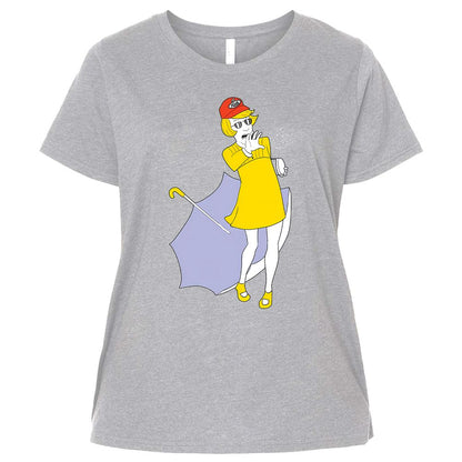 Ladies Curvy Jersey - EYHYGK1H - Heather - 3