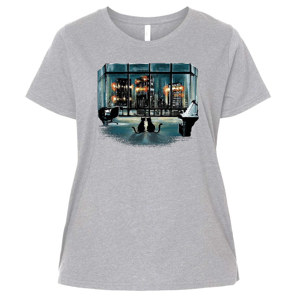 Ladies Curvy Jersey - 2VANSRHE - Heather - 3