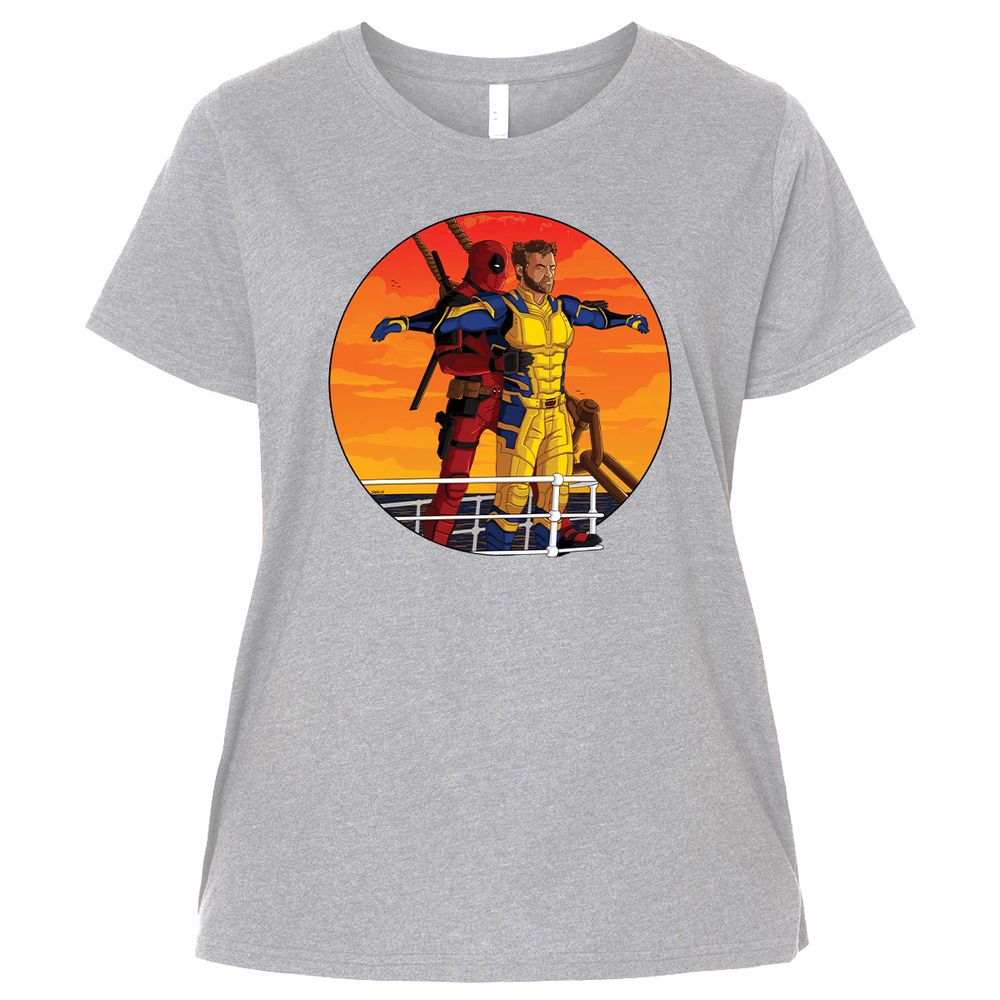 Ladies Curvy Jersey - AG6EPG4R - Heather - 3