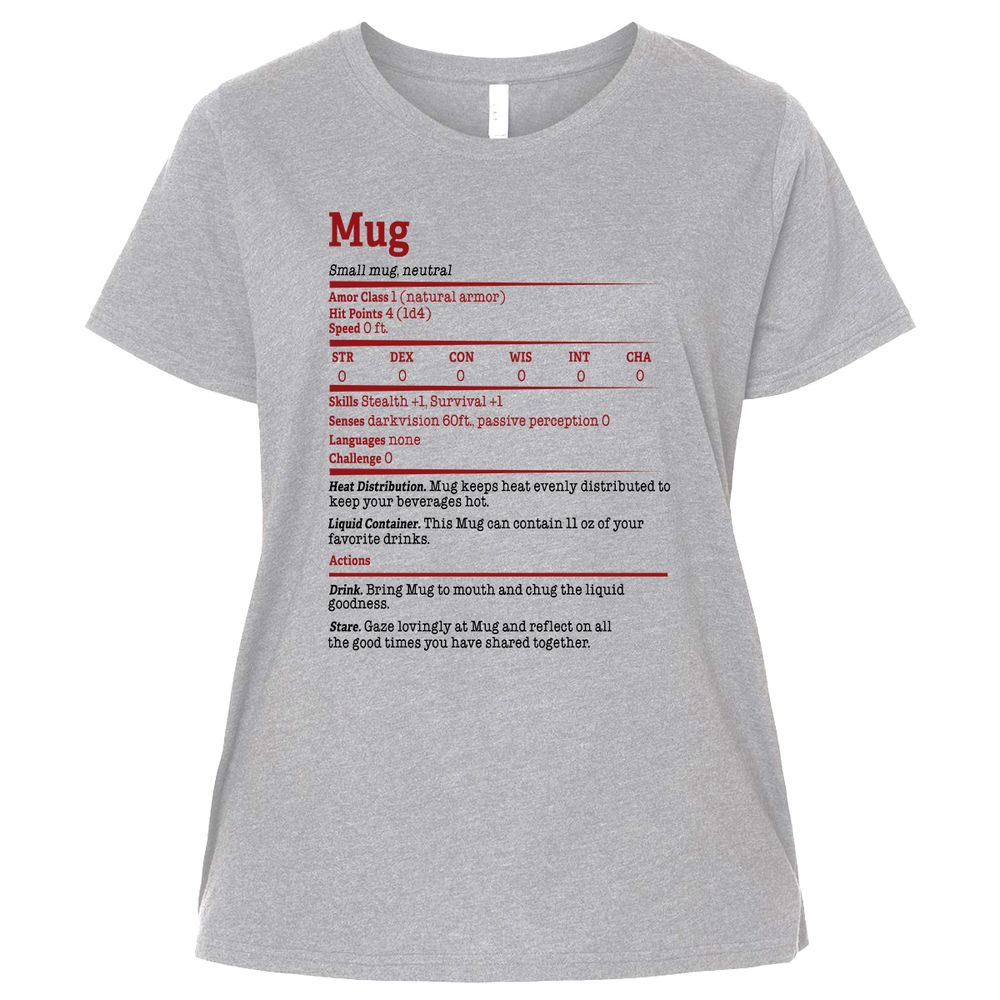 Ladies Curvy Jersey - 5AVKU6TJ - Heather - 3