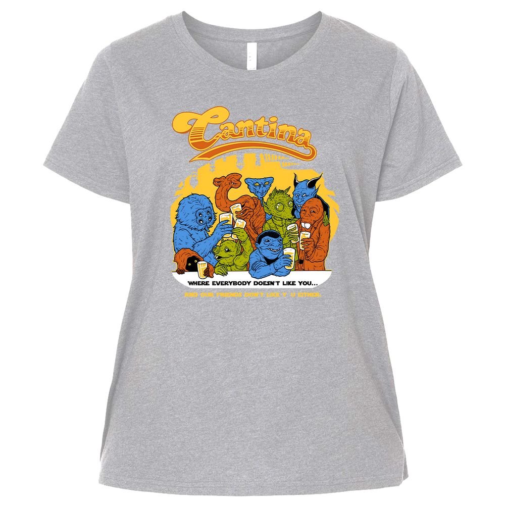 Ladies Curvy Jersey - F8S335QM - Heather - 3