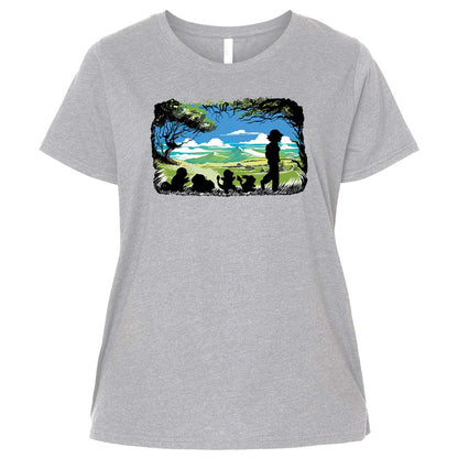 Ladies Curvy Jersey - 1A14S8LB - Heather - 3