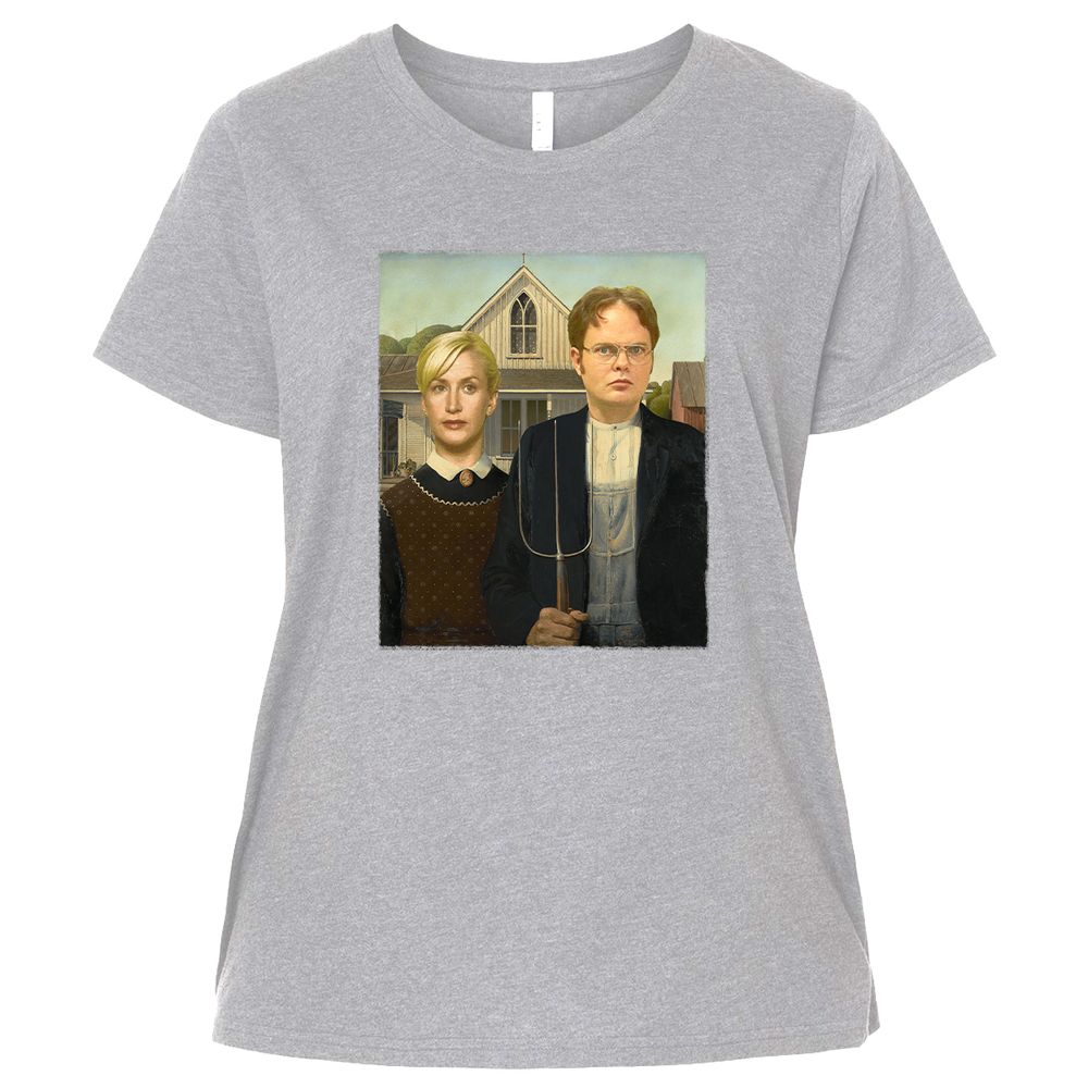 Ladies Curvy Jersey - 8ZXR7676 - Heather - 3