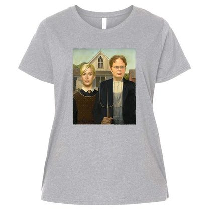 Ladies Curvy Jersey - 8ZXR7676 - Heather - 3