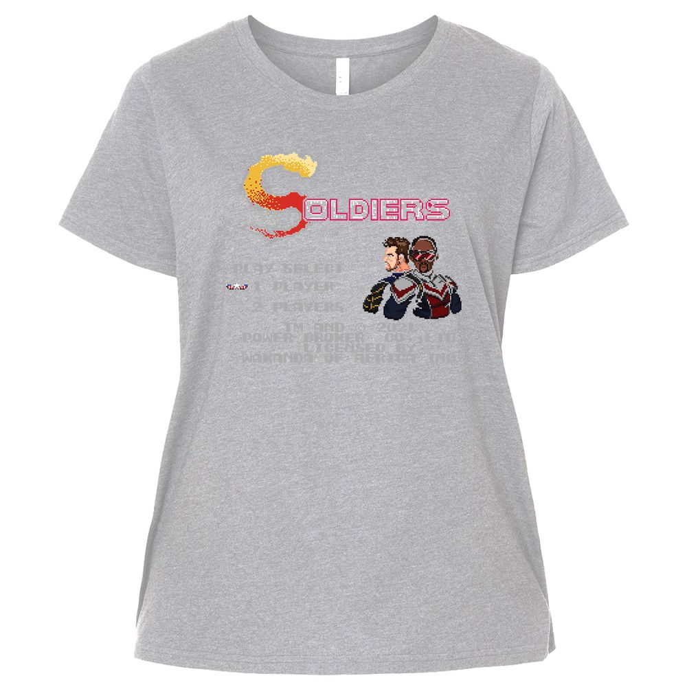 Ladies Curvy Jersey - B7DE3LQC - Heather - 3