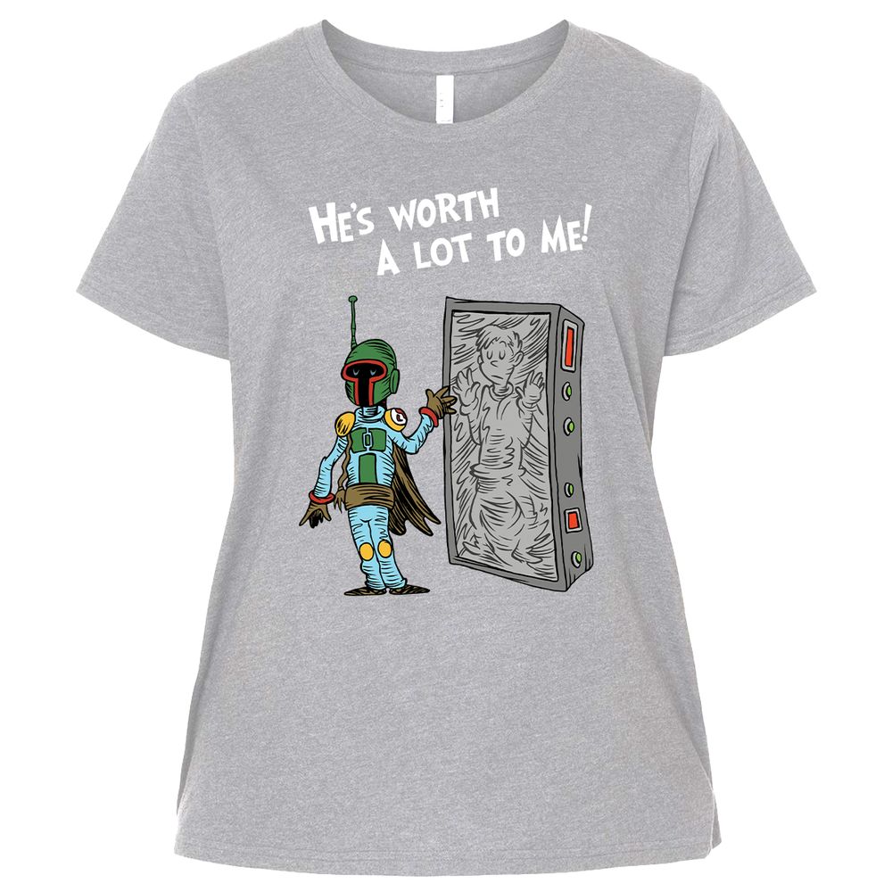 Ladies Curvy Jersey - C4XWEPAL - Heather - 3